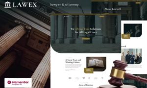 Lawex – Lawyer & Attorney Elementor Template Kit