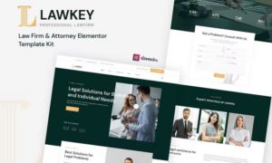 Lawkey – Law Firm & Attorney Elementor Template Kit