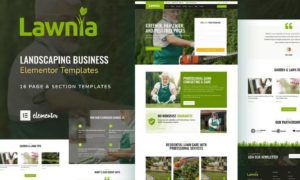 Lawnia – Gardener & Landscaping Business Elementor Template Kit