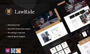 Lawride – Lawyer & Law Firm Elementor Template Kit