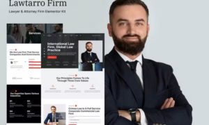 Lawtarro – Attorney & Law Firm Elementor Template Kit