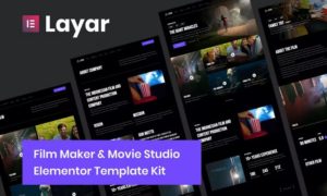 Layar – Film Maker & Movie Studio Elementor Template Kit