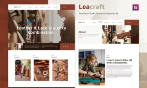 Leacraft – Handmade Crafts Elementor Template Kit