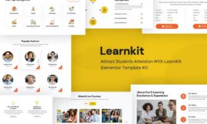 LearnKit – e-Learning Elementor Template Kit