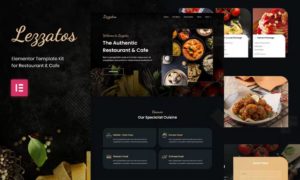 Lezzatos | Restaurant & Cafe Elementor Template Kit