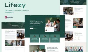 Lifezy – Life Coach & Counseling Elementor Template Kit