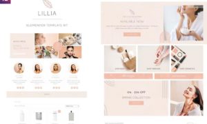 Lillia – Beauty & Skincare Elementor Template Kit