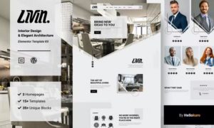 Livin – Interior Design & Architecture Elementor Template Kit