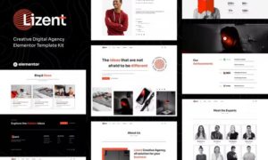 Lizent – Creative Digital Agency Elementor Template Kit