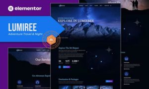 Lumieree – Adventure Travel & Night Camping Elementor Template Kit