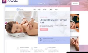 Luna – Spa & Wellness Elementor Template Kit