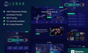 Lunar – Esports & Gaming Elementor Template Kit