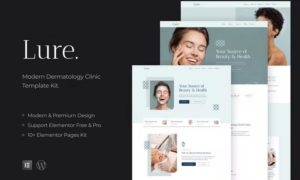 Lure – Modern Dermatology Elementor Template Kit