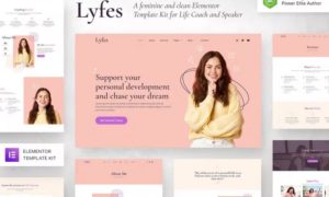 Lyfes – Feminine Life Coach & Speaker Elementor Template Kit