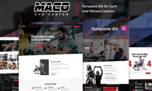 Maco Kit – Gym & Fitness Elementor Template Kit