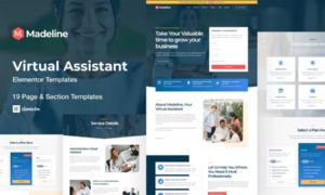 Madeline – Virtual Assistant Website Elementor Template Kit