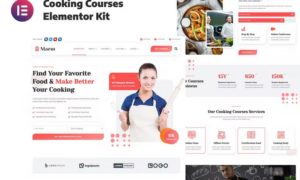 Maem – Cooking Courses Elementor Template Kit