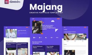 Majang – Personal Portfolio Elementor Template Kit