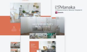 Manaka – Architecture & Interior Elementor Template Kit