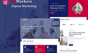 Marketa – Digital Agency Business Services Elementor Template Kit