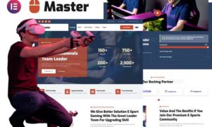 Master – Esport Team & Gaming Community Elementor Template Kit