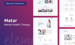 Matar — Mental Health Therapy Elementor Template Kit