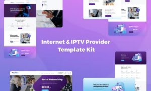 MaxiNet – Internet & IPTV Provider Elementor Template Kit