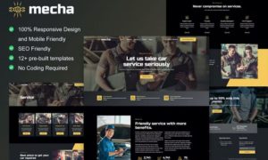 Mecha – Car Repair & Auto Service Elementor Template Kit