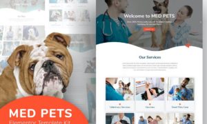 Med Pets – Veterinarian Elementor Template Kit