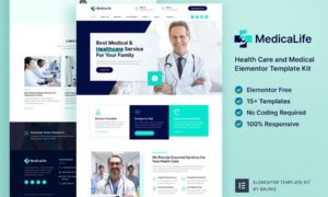 MedicaLife – Health Care & Medical Elementor Template Kit