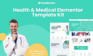 Medicate – Health & Medical Elementor Template Kit