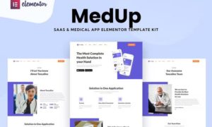 MedUp – Medical SaaS Elementor Template Kit