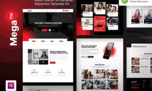 MegaFM – Radio Station & Podcaster Elementor Template Kit