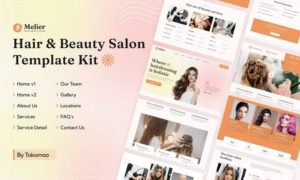 Melier | Hair & Beauty Salon Elementor Template Kit