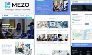 Mezo – Tech Company Elementor Template Kit