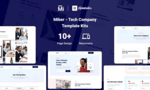 Miber – Tech Company Elementor Template Kit