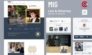 Mig – Law & Attorney Elementor Template Kit