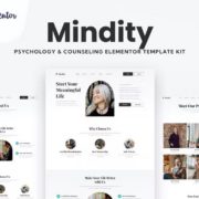 Mindity – Psychologist Teraphist Elementor Template Kit