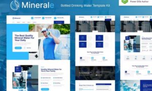 Minerale – Bottled Drinking Water Elementor Template Kit