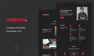 Mobdev – Creative Portfolio & Resume Elementor Template Kit