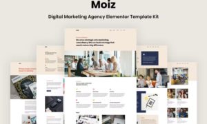 Moiz – Digital Marketing Agency Elementor Template Kit