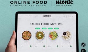 Monte – Online Food Elementor Template Kit