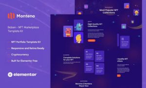 Monteno – NFT Portfolio Elementor Template Kit