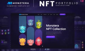 Monztera – NFT Portfolio Elementor Template Kit