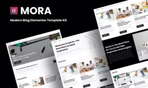 Mora – Modern Blog Elementor Template Kit