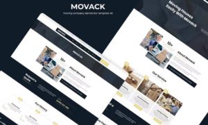 Movack – Moving Company Elementor Template Kit