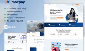 Moxpay – Online Payment Gateway Elementor Template Kit