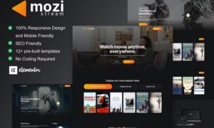 Mozi – Movie Streaming Service Elementor Template Kit