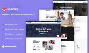 Muntech – Software & IT Solutions Elementor Template Kit