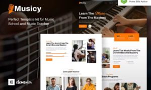 Musicy – Music School Elementor Template Kit